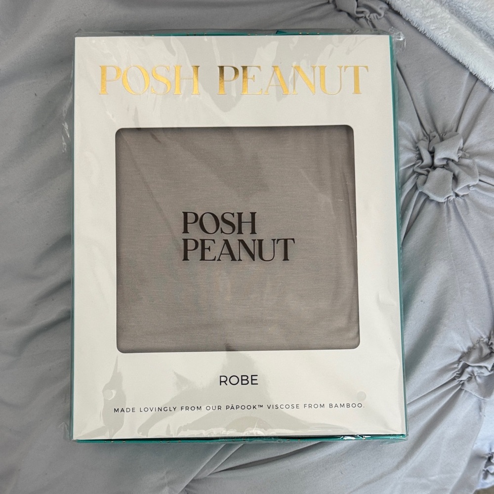 Posh Peanut Taupe Bamboo Robe